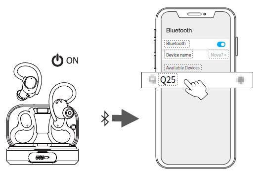 TikSounds Q25 Wireless Earbuds User Manual | ManualsLibraryy