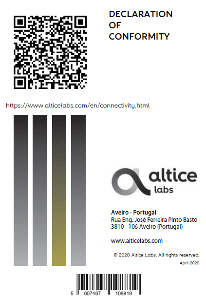 Altice Labs Wi-Fi Extender-30th table