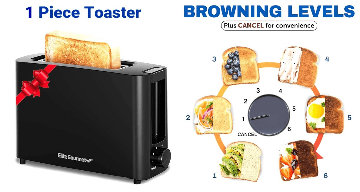 Elite Gourmet ECT-1027 Cool Touch Toaster User Instructions