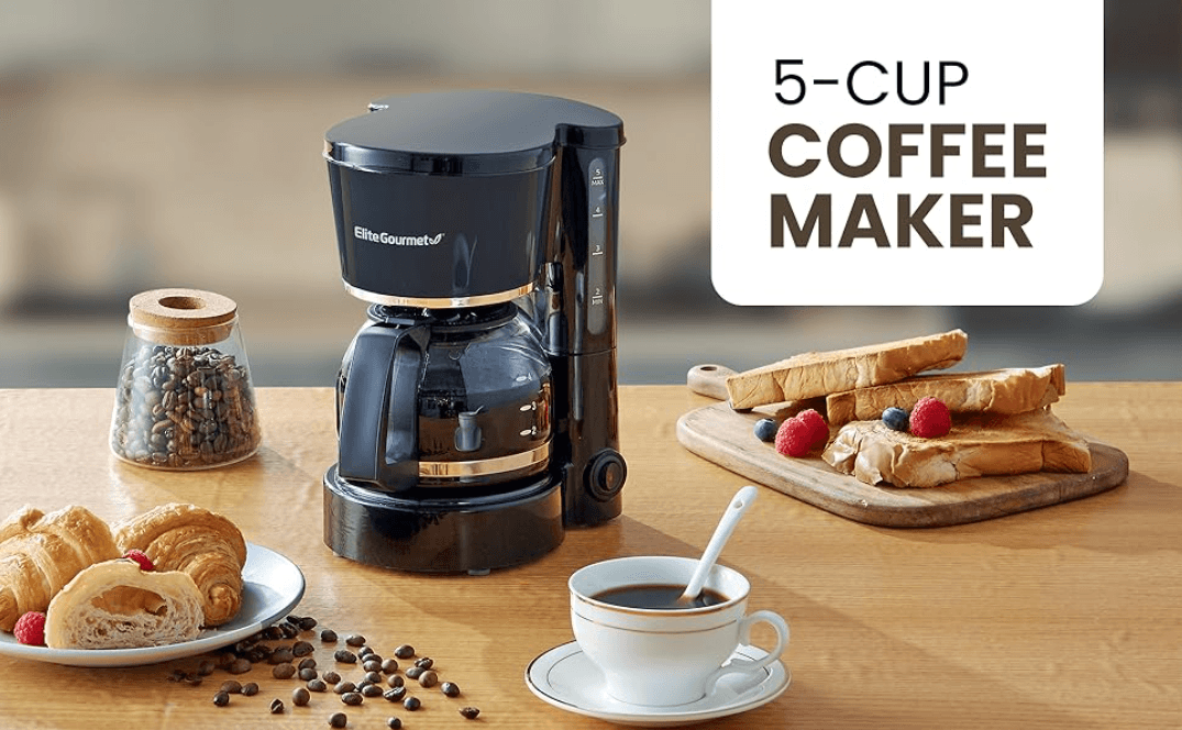 Elite Gourmet EHC-5055 5-Cup Automatic Brew & Drip Coffee Maker Manual