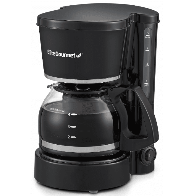 Elite Gourmet EHC-5055 5-Cup Automatic Brew & Drip Coffee Maker PRODUCT IMAGE