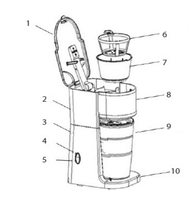 Elite Gourmet EHC111A Single-Serve Compact Coffee Maker1