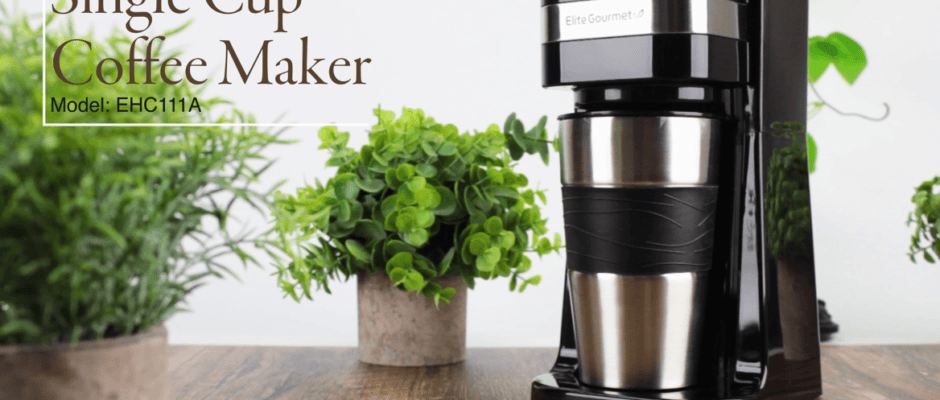 Elite Gourmet EHC111A Single-Serve Compact Coffee MakerFeaturedimage