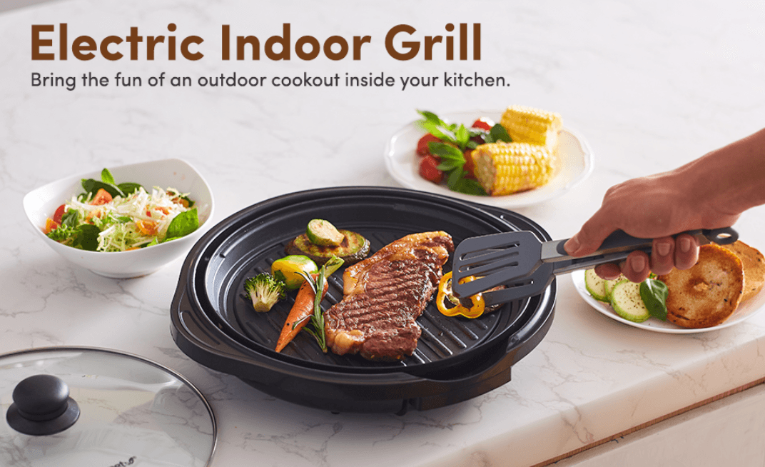 Elite Gourmet EMG1100 Electric Indoor Nonstick Grill User Manual