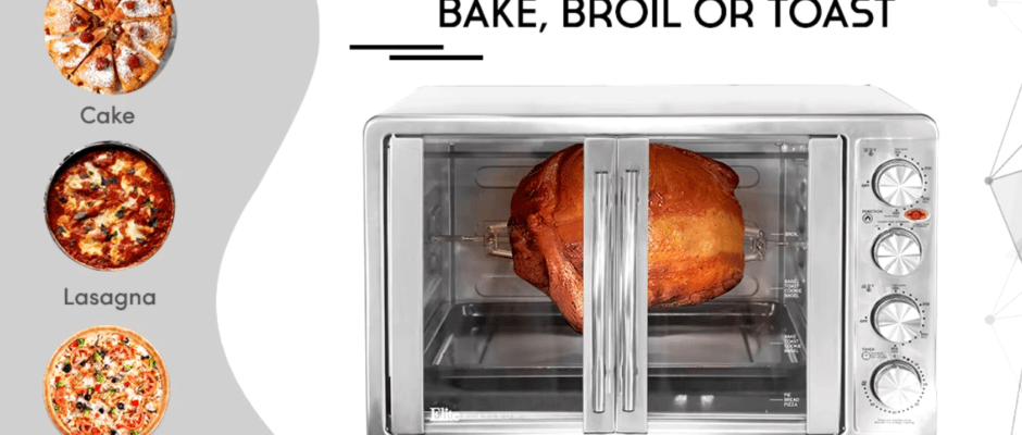 Elite Gourmet ETO-4510M French Door Convection Toaster Oven featured image