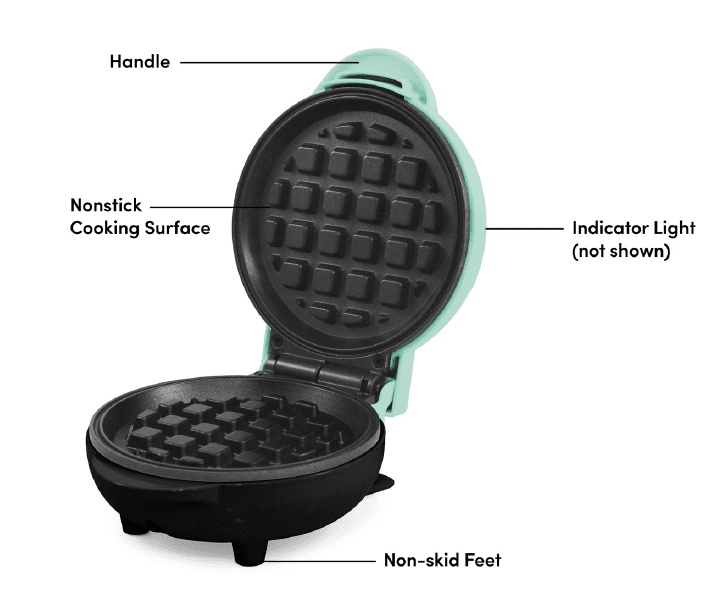 Elite Gourmet EWM013M Electric Mini Waffle Maker 1