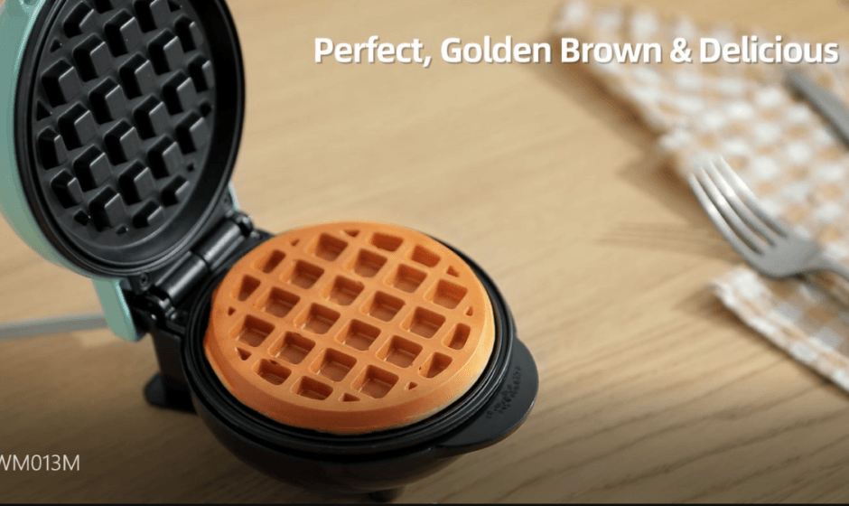 Elite Gourmet EWM013M Electric Mini Waffle Maker featured image
