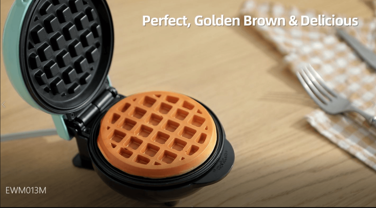 Elite Gourmet EWM013M Electric Mini Waffle Maker User Manual