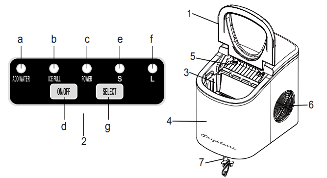 Frigidaire EFIC113 Retro Ice Cubes Maker User Manual Frigidaire EFIC113 Retro Ice Cubes Maker -1