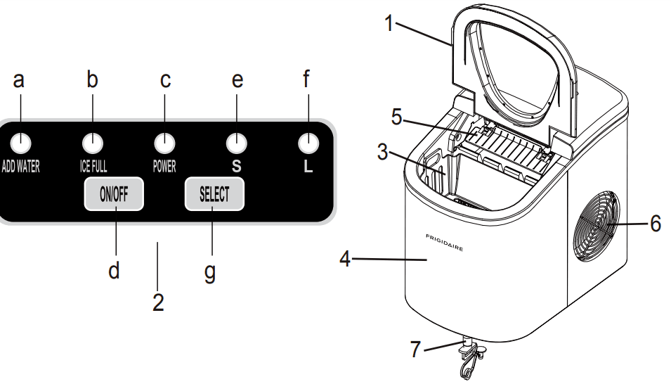 Frigidaire EFIC117SS Countertop Ice Maker-1
