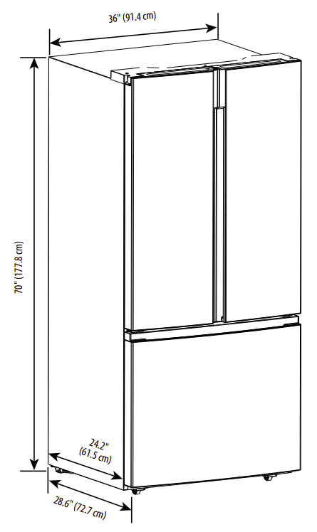 Insignia NS-RFD21CISS0 French Door Refrigerator User Guide-1