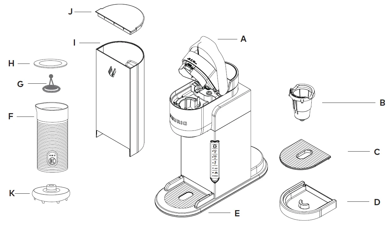 Diagram Keurig Repair Parts Keurig Cup Holder Parts Diagram Keurig