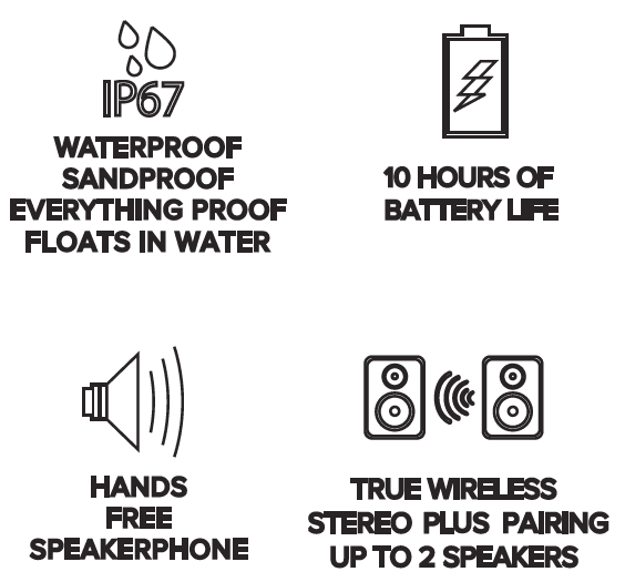 Altec Lansing Jacket H2O 2 Bluetooth Speaker User Manual-9