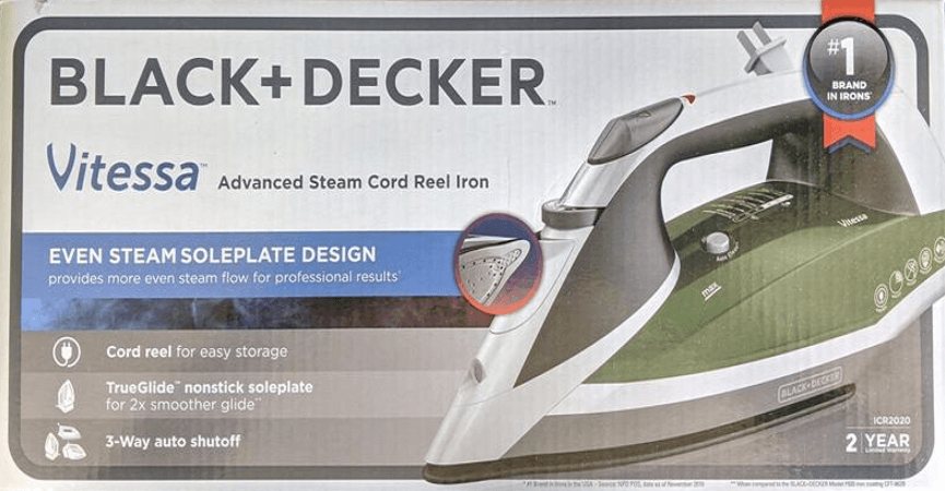Black and Decker Vitessa Advanced Steam Cord Reel Iron User Manual Black and Decker Vitessa Advanced Steam Cord Reel Iron-featured