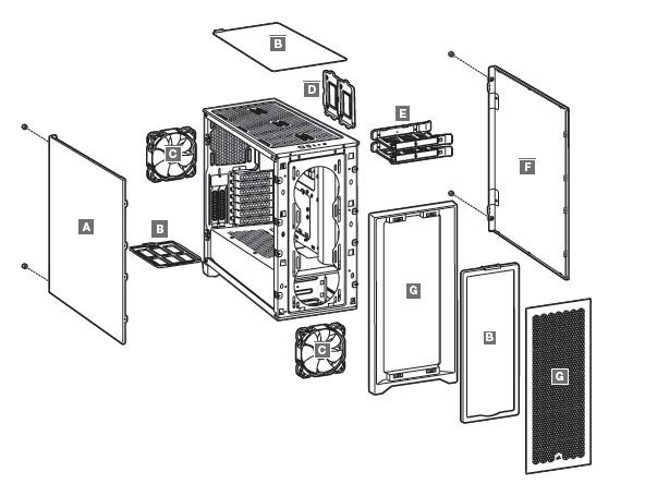 Corsair 4000D AirFlow Mid-Tower PC Gaming Case-4