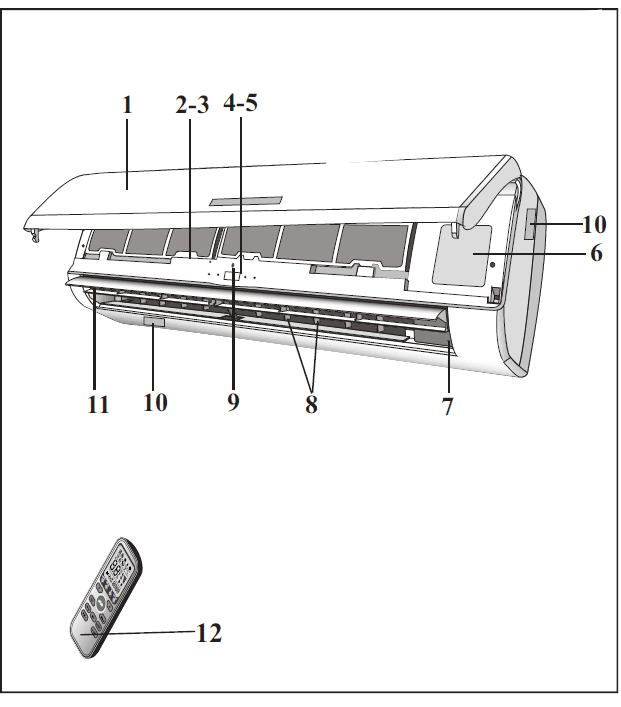 DELLA 048-MS-T1159K Split-Type Air Conditioner User Manual-1