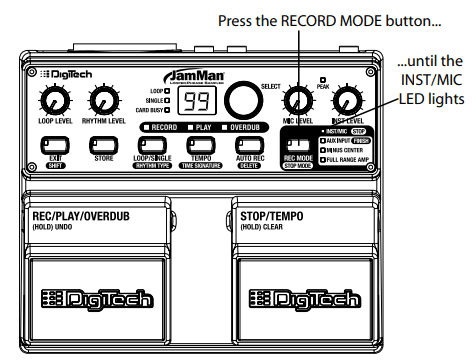 DigiTech JamMan Looper Phrase Sampler User Manual-3