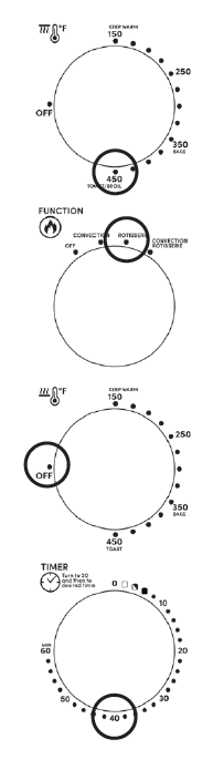 Elite Gourmet ETO-4510M French Door Convection Toaster Oven Instruction Manual Elite Gourmet ETO-4150M French Door Convection Toaster Oven 10