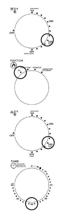 Elite Gourmet ETO-4510M French Door Convection Toaster Oven Instruction Manual Elite Gourmet ETO-4150M French Door Convection Toaster Oven 7