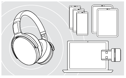 Epos Sennheiser Adapt 360 Over-Ear Bluetooth Headset 15