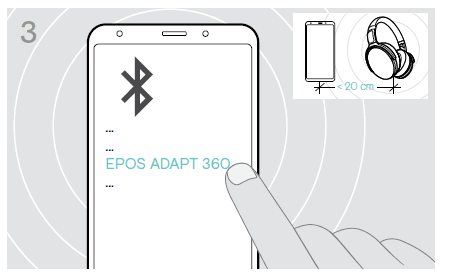 Epos Sennheiser Adapt 360 Over-Ear Bluetooth Headset 20