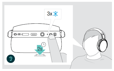 Epos Sennheiser Adapt 360 Over-Ear Bluetooth Headset 24