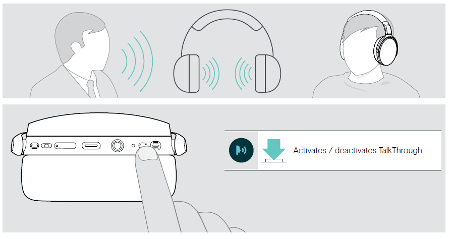 Epos Sennheiser Adapt 360 Over-Ear Bluetooth Headset 34