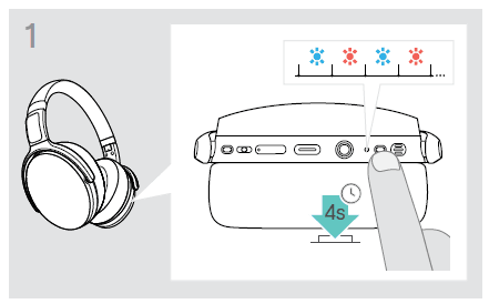 Epos Sennheiser Adapt 360 Over-Ear Bluetooth Headset 65