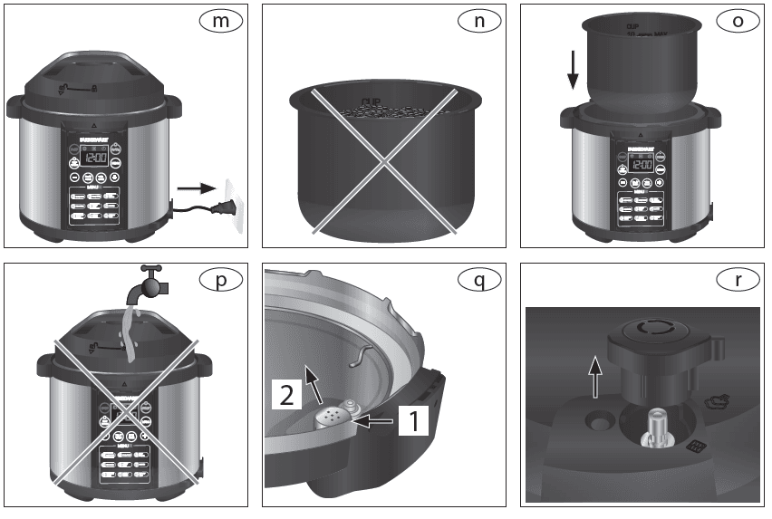 Farberware WM-CS6004W Programmable Pressure Cooker Manual-4