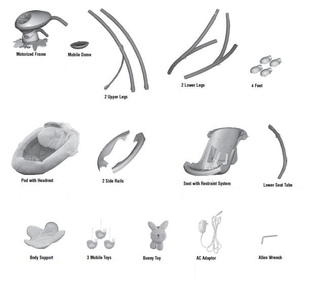 Fisher-Price V0099 My Snugabunny Cradle Swing 2