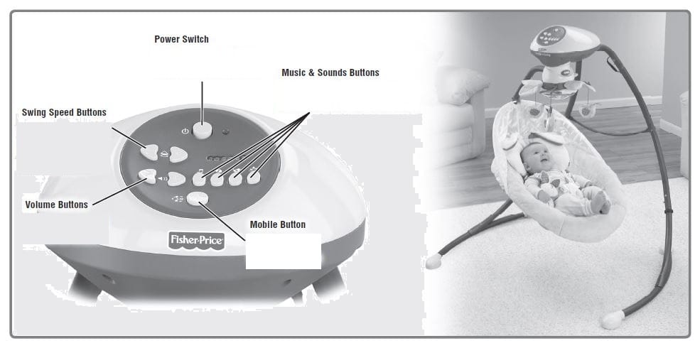 Fisher-Price V0099 My Snugabunny Cradle Swing 34