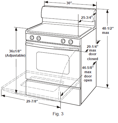 Frigidaire Freestanding Gas Range Installation Instructions Frigidaire Freestanding Gas Range Installation Instructions-10