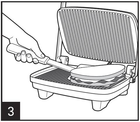 Hamilton Beach Panini Press Grill Sandwich Maker Instructions-5