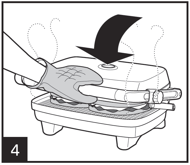 Hamilton Beach Panini Press Grill Sandwich Maker Instructions-6