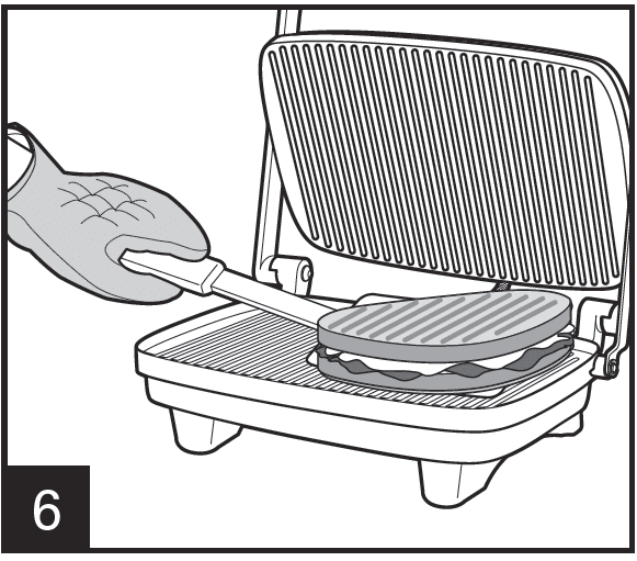 Hamilton Beach Panini Press Grill Sandwich Maker Instructions-8