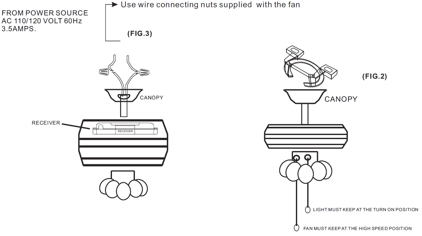 Harbor Breeze FAN35T Remote Control Ceiling Fan-3