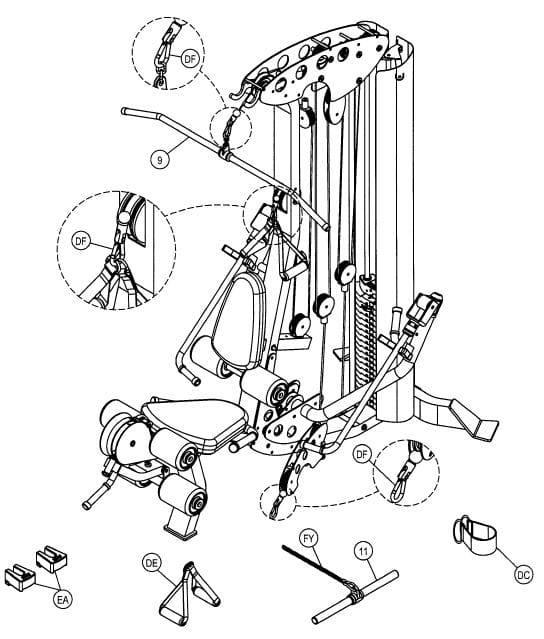 Hoist Fitness V5 Home Gym 31