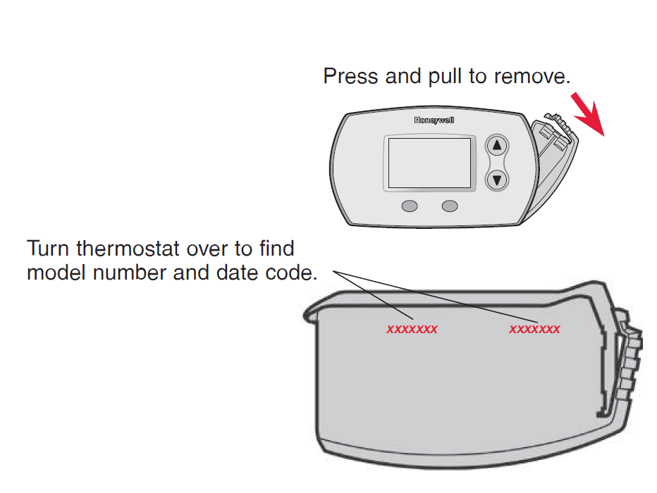 Honeywell Focuspro 5000 Non-Programmable Digital Thermostat 6.....