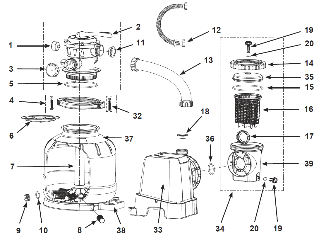 Intex Krystal Clear SX2100 Sand Filter Pump User Manual-1