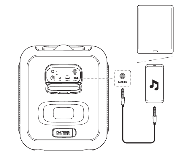 JBL Partybox Encore Essential 100W Sound Speaker -12