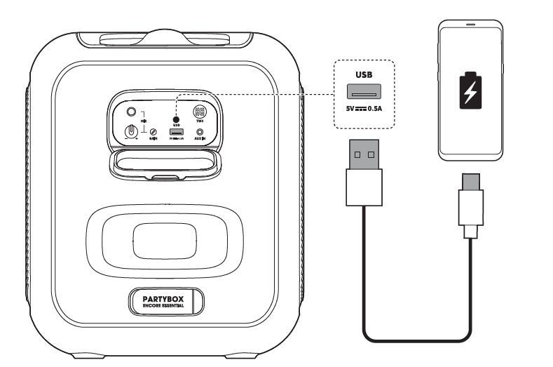 JBL Partybox Encore Essential 100W Sound Speaker -14