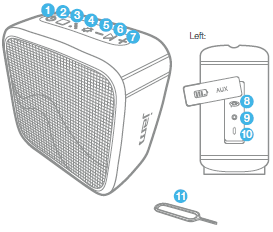 Jam Trance Mini LED Bluetooth Light Show Speaker User Guide-2