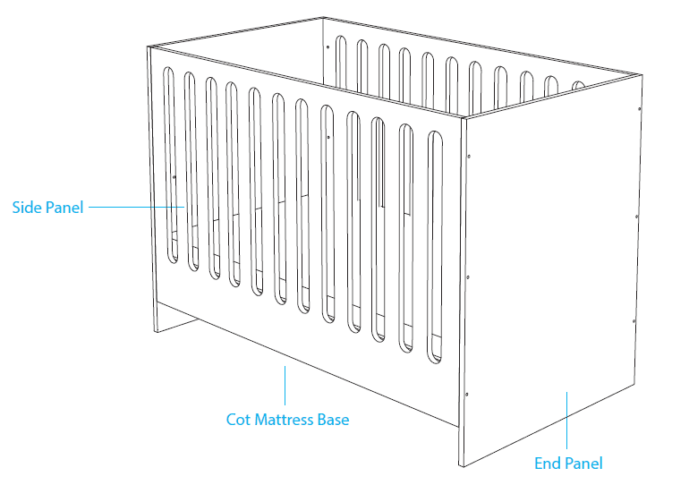 Mocka Amalfi Cot Assembly Instructions-2