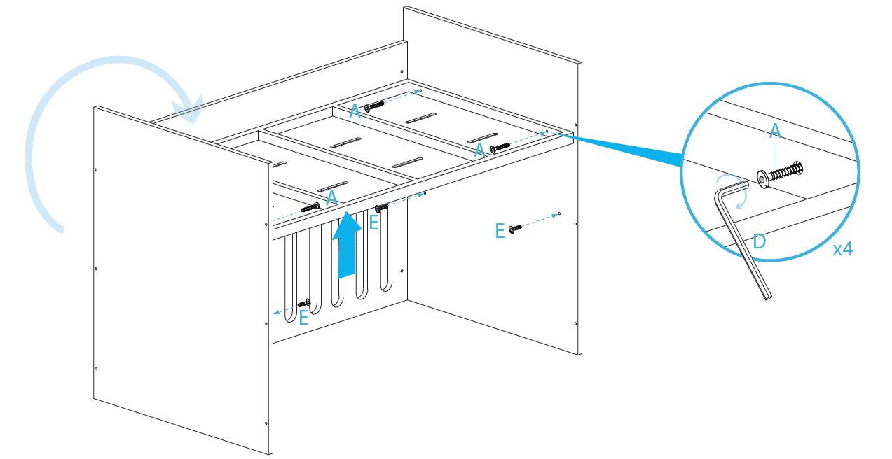 Mocka Amalfi Cot Assembly Instructions-4