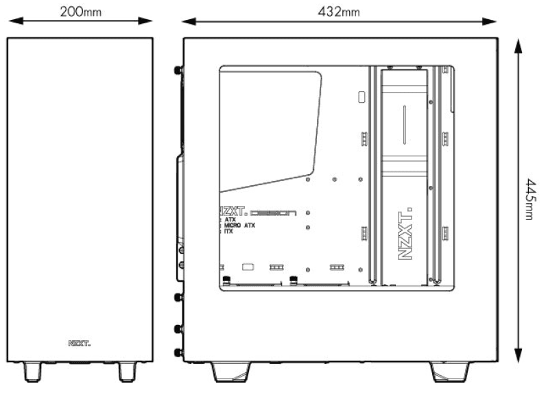 NZXT S340 Matte ATX Mid Tower Case User Manual-1