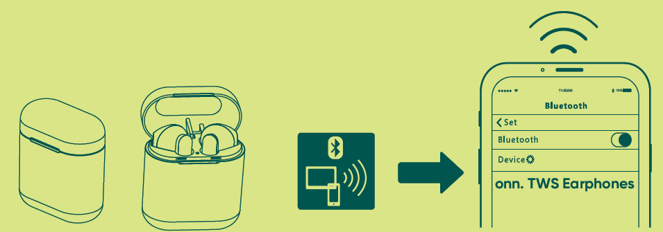 Onn Wireless Earphones Quick Start 4