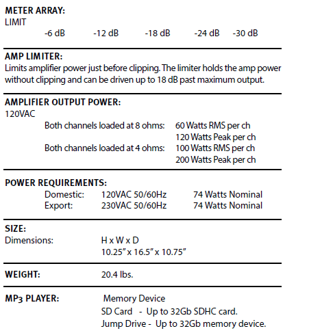 Peavey PV i6500 Mixer Amplifier User Manual-18