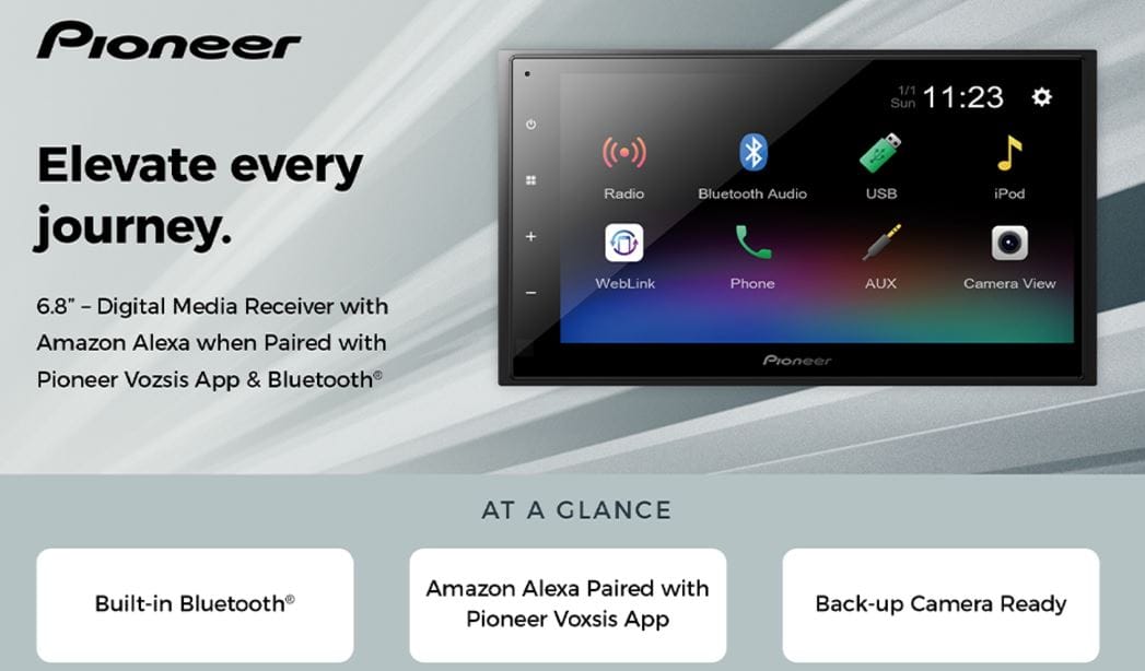 Pioneer DMH-130BT RDS AV Receiver Installation Manual