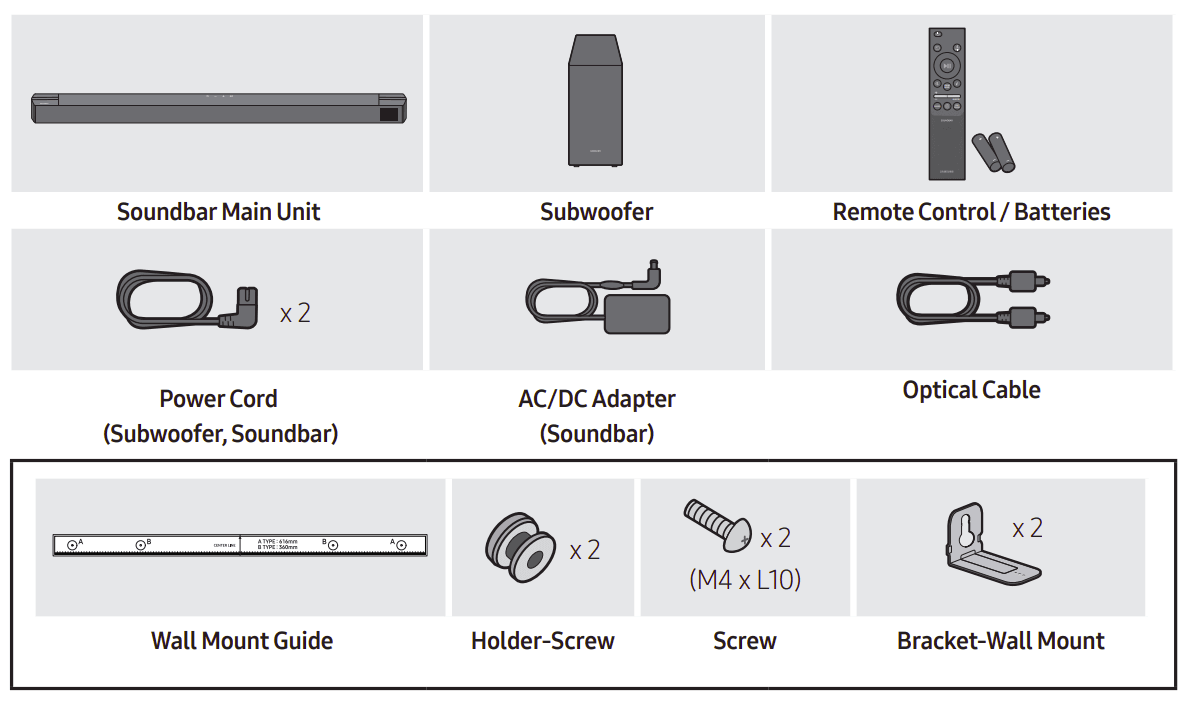 Samsung HW-B57C B-Series Soundbar User Manual-1