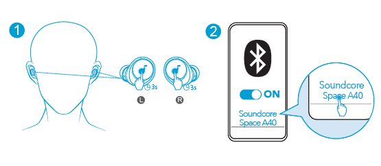Soundcore by Anker Space A40 Wireless Earbuds User Manual-6